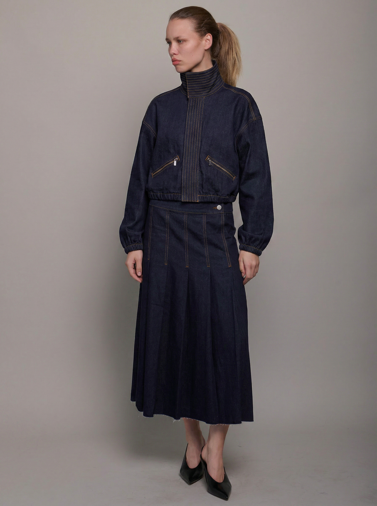 TESS PLEATED SKIRT