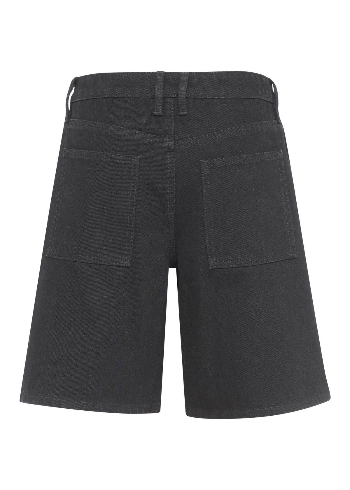Black shorts on a white background