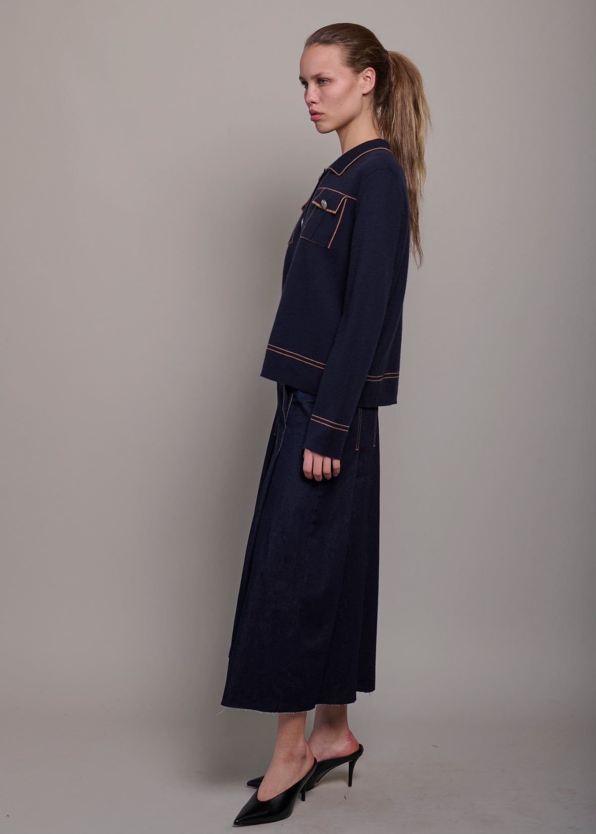 TESS PLEATED SKIRT